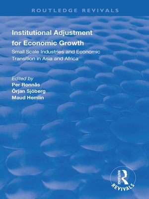 cover image of Institutional Adjustment for Economic Growth